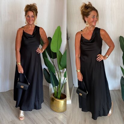 Glam jurk- zwart