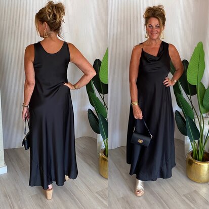 Glam jurk- zwart