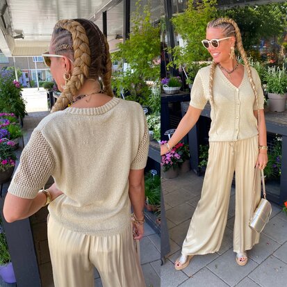 C&S Izra Talya Vest Zand goud