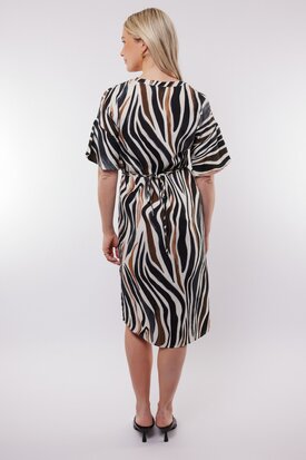 C&S Puerto Rico dress offwhite/tiger eye
