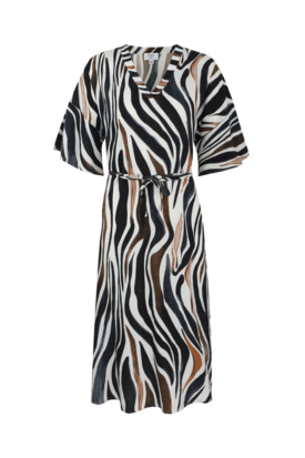 C&S Puerto Rico dress offwhite/tiger eye