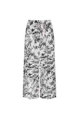 C&S Malta pants ecru/black
