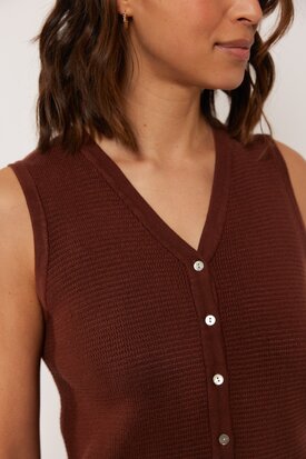 G Maxx Orion knitting gilet cappuccino