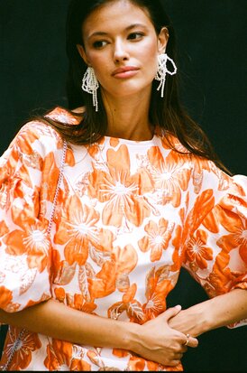 Fluresk Meave dress pumpkin