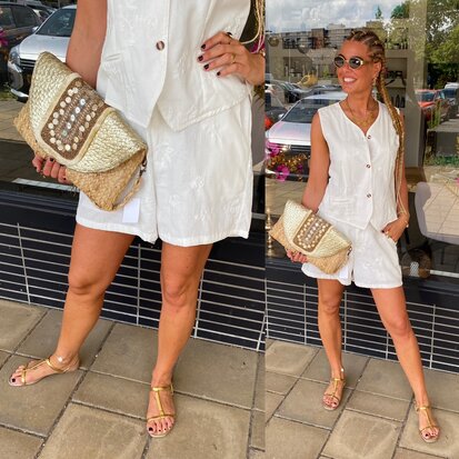 C&S Salerno shorts offwhite