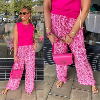 Fluresk Kat pants piggy pink/bright pink