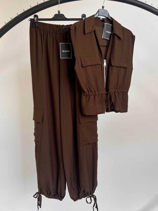 Christina comfy set bruin