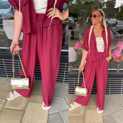 Carola comfy set bordeaux