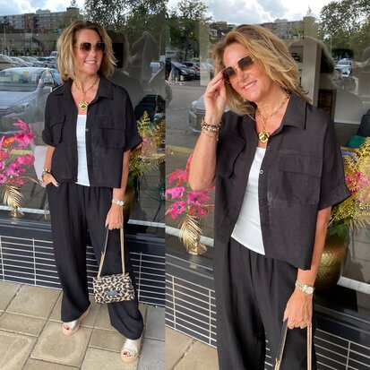 Carola comfy set zwart