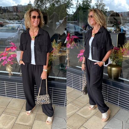 Carola comfy set zwart
