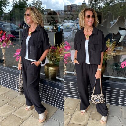 Carola comfy set zwart