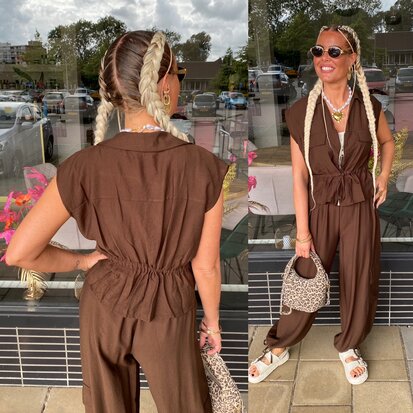 Christina comfy set bruin