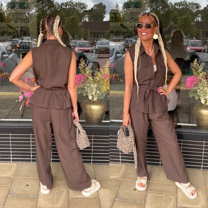Tara comfy set bruin