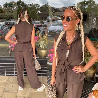 Tara comfy set bruin