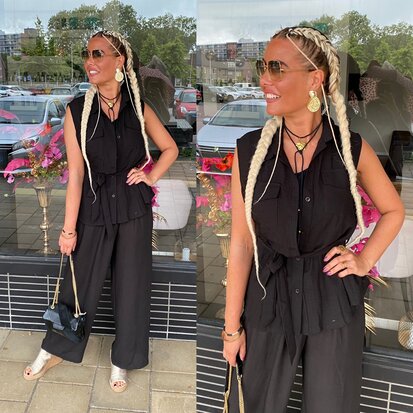 Tara comfy set zwart