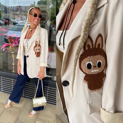 Lala oversized blazer beige