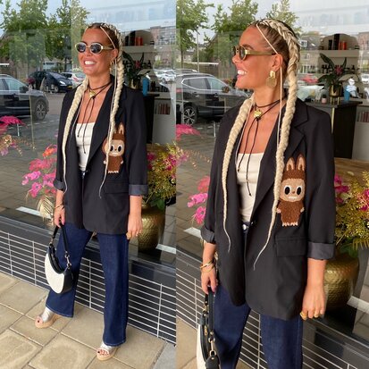 Lala oversized blazer zwart