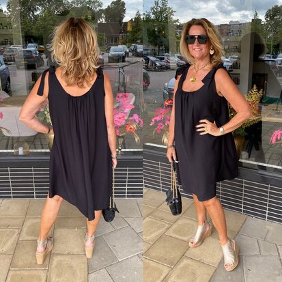 Azzurro Roosje dress zwart