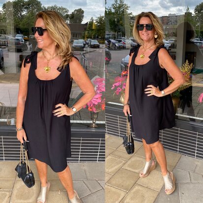 Azzurro Roosje dress zwart