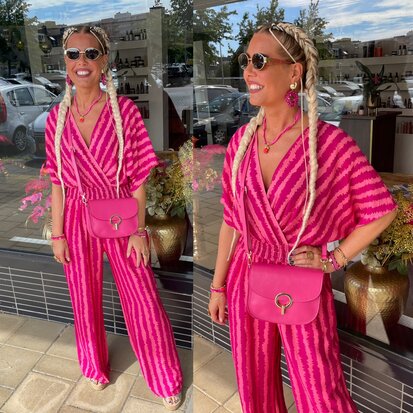 Jose jumpsuit streep