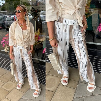 Elsa pantalon taupe