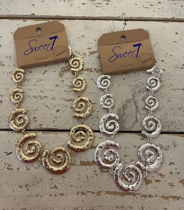 Swrill ketting goud