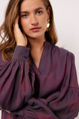 Fluresk Grover top dark purple