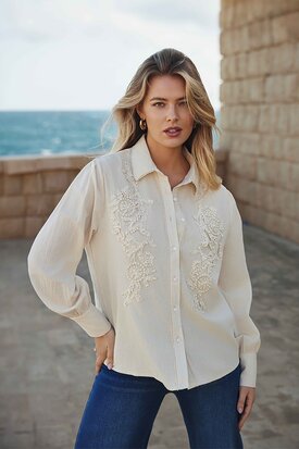 C&S Linsey blouse ecru