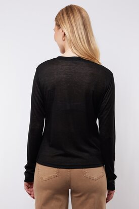 C&S Angel knit pullover black