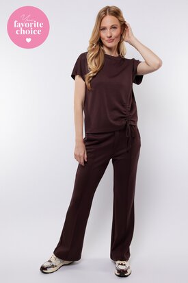 C&S Petra pants dark brown
