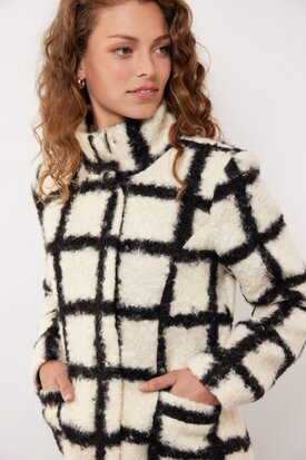 G maxx Kylie coat Oﬀwhite/Black
