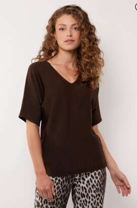 G maxx Edlin knit top Dark Chocolate