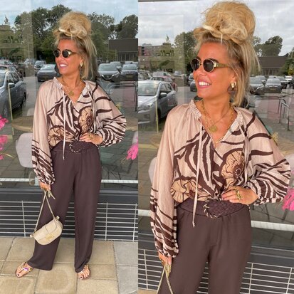 Zenna blouse bruin