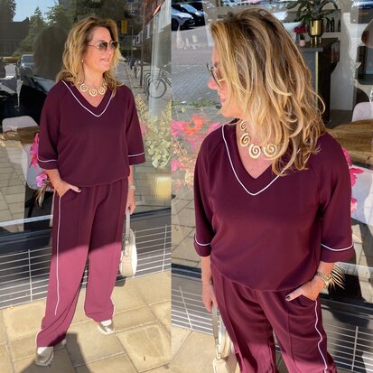Chastar top bordeaux