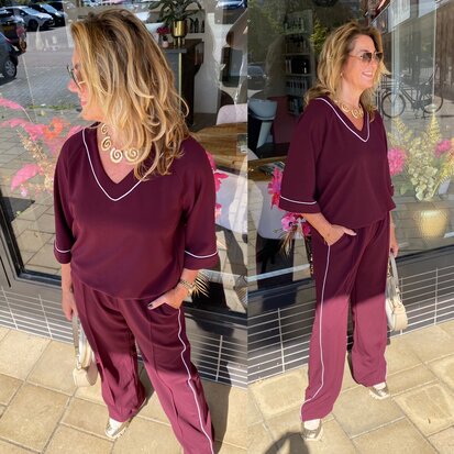 Chastar top bordeaux