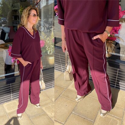 Chastar Sanne broek bordeaux 
