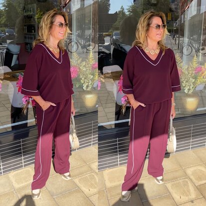 Chastar Sanne broek bordeaux 