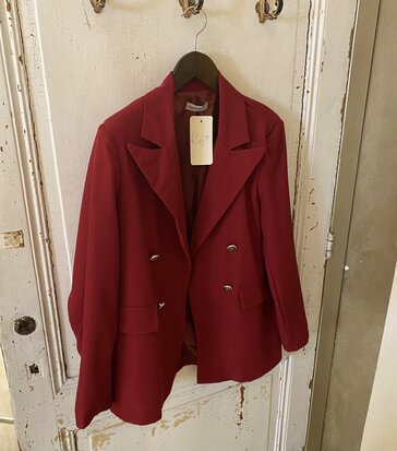 Luna oversized blazer rood