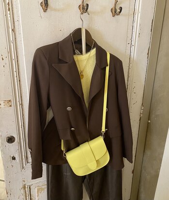 Luna oversized blazer bruin