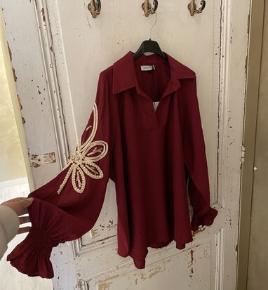Yvonne blouse bordeaux