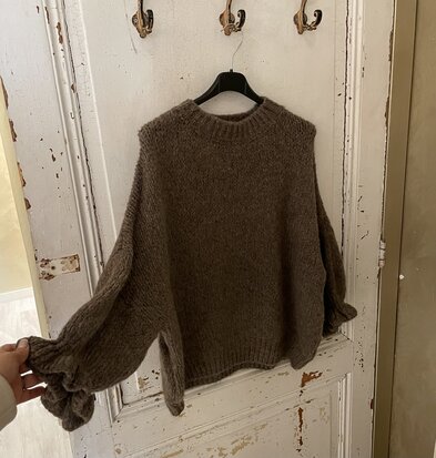 Aria sweater taupe