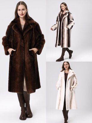 Glamour jas bruin