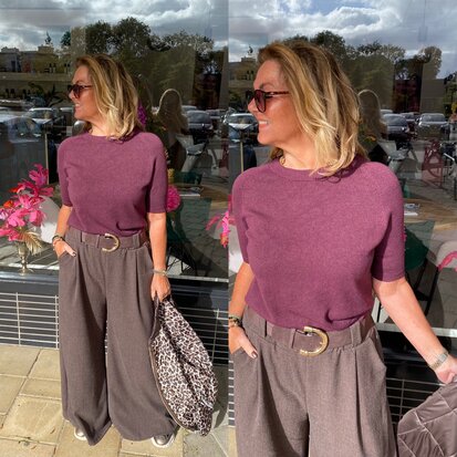 Anna top bordeaux