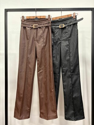 Chastar pu broek bruin