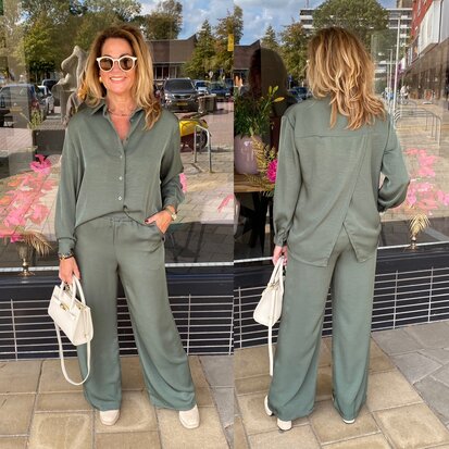 Wauw Wendy pantalon army groen