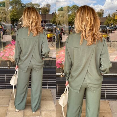 Wauw Wendy pantalon army groen