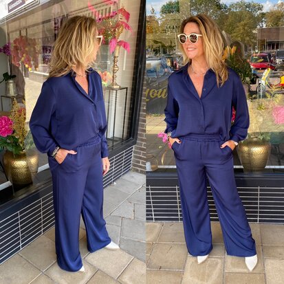 Wauw Wendy blouse blauw