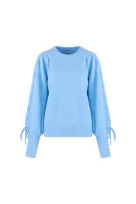 Fluresk Scottie knit sweater Crisp Blue