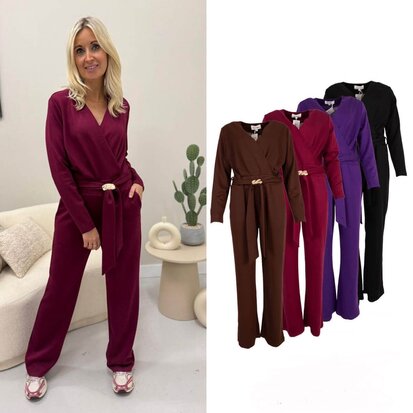 Azzurro jumpsuit bruin