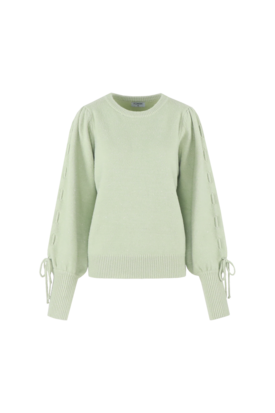 Fluresk Scottie knit sweater Matcha Green